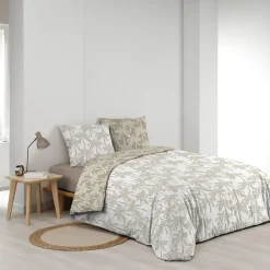 Douceur D'Intérieur Housse de couette 260x240 + 2 taies OLIANA 100% coton 57 fils Hot