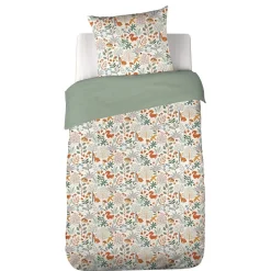 Cote Deco Housse de couette 140x200 + 1 taie PIERROT coton 57fils Hot