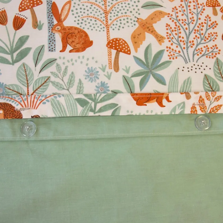 Cote Deco Housse de couette 140x200 + 1 taie PIERROT coton 57fils Hot
