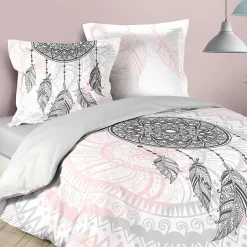 Douceur D'Intérieur Housse de couette 200x200 + 2 taies Namaste coton