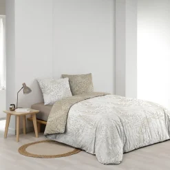 Douceur D'Intérieur Housse de couette 240x220 + 2 taies Cassia coton 57 fils Sale