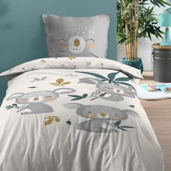 STOF Housse de couette 140x200 + 1 taie coton 57 fils