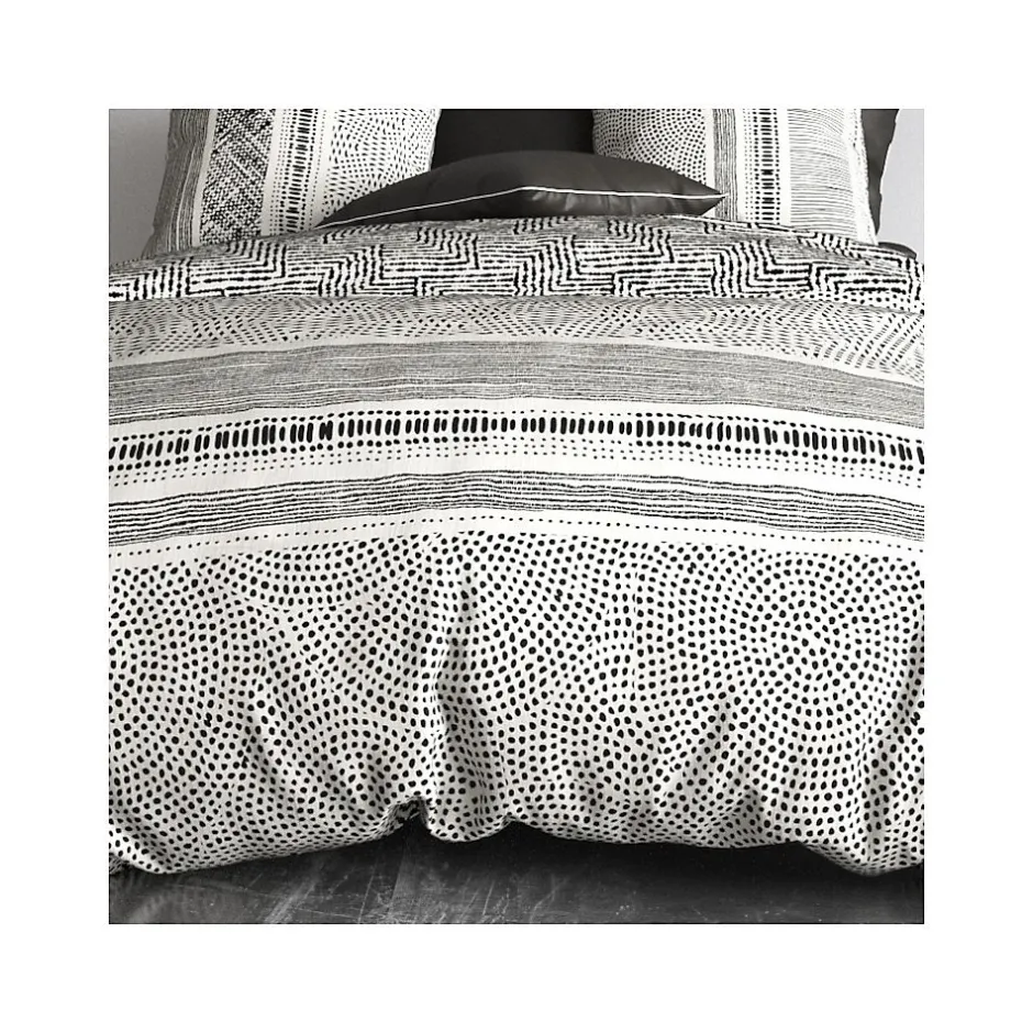 Atelier Du Coton Housse de couette 240x220 + 2 taies en coton 57 fils