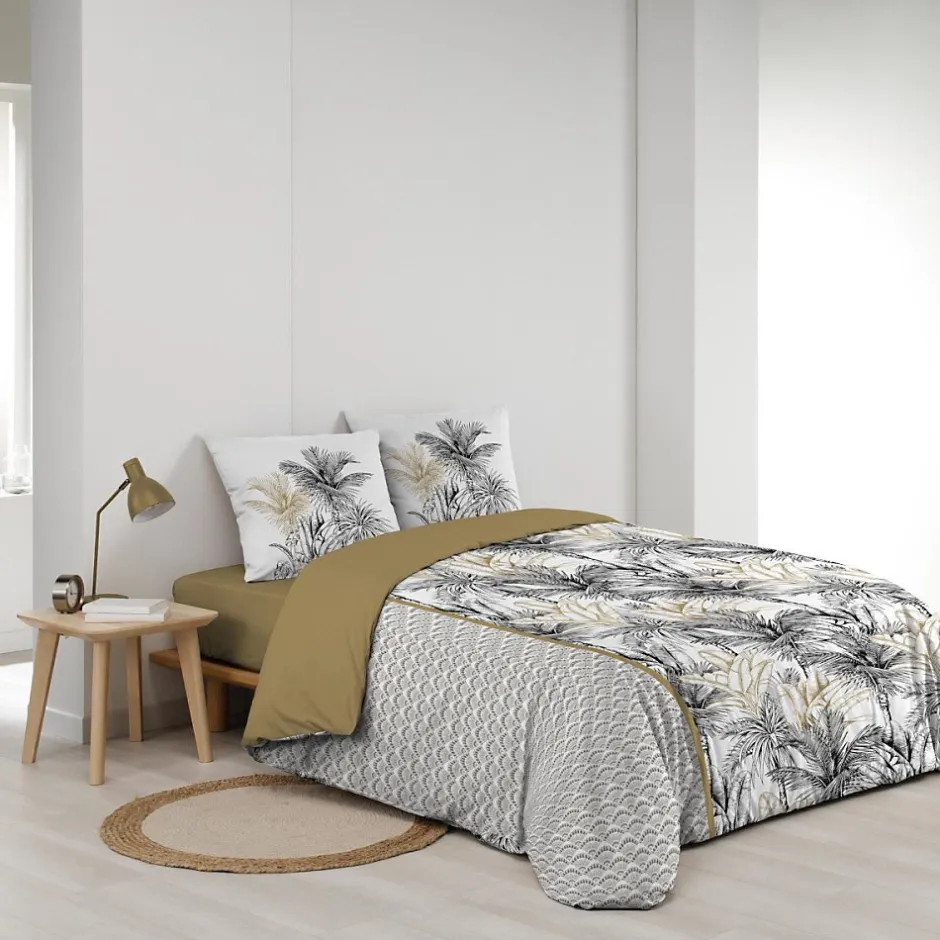 100Comfort Housse de couette 260x240 + 2 taies DAKAR 100% coton Hot