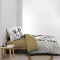 100Comfort Housse de couette 260x240 + 2 taies DAKAR 100% coton Hot