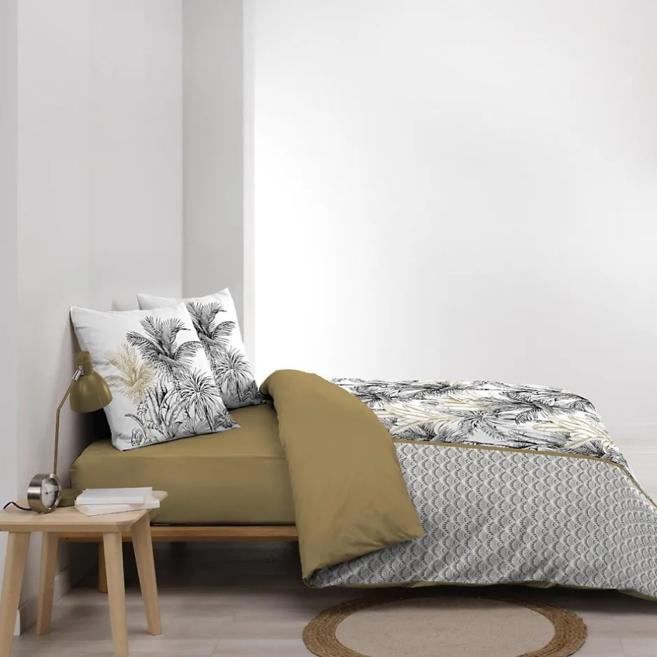 100Comfort Housse de couette 260x240 + 2 taies DAKAR 100% coton Hot