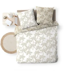 Douceur D'Intérieur Housse de couette 240x220 + 2 taies OLIANA 100% coton 57 fils Best