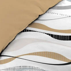 Douceur D'Intérieur Housse de couette 240x220 + 2 taies VAGUELINE Naturel Hot