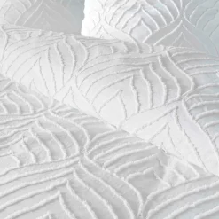 Douceur D'Intérieur Housse de couette 240x220 + 2 taies tuftée blanche