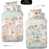 Cote Deco Housse de couette 140x200 + 1 taie LICORNE coton 57fils Best