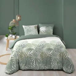 Douceur D'Intérieur Housse de couette 240x220 + 2 taies NYMEA 100% coton 57fils