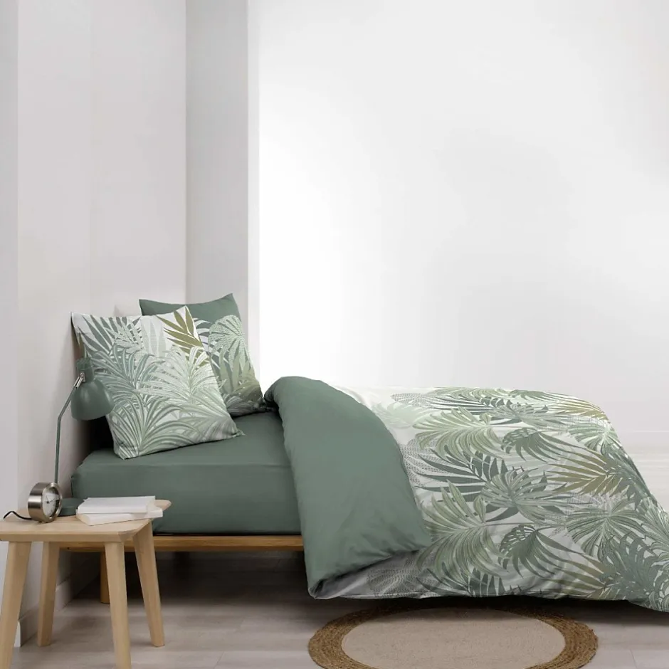 Douceur D'Intérieur Housse de couette 240x220 + 2 taies NYMEA 100% coton 57fils