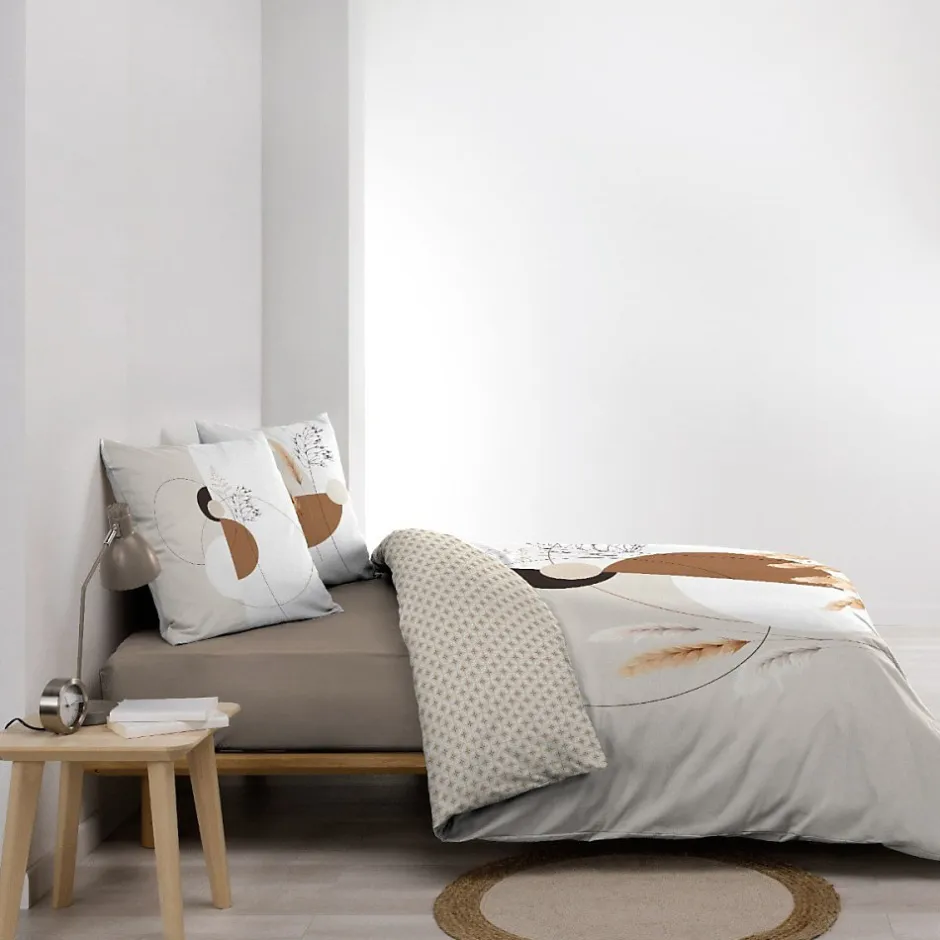 Douceur D'Intérieur Housse de couette 240x220 + 2 taies PAMPA 100% coton Outlet
