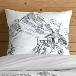 STOF Housse de couette 140x200 + 1 taie coton 57 fils Outlet
