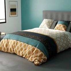 Atelier Du Coton Housse de couette 260x240 + 2 taies coton 57 fils Online