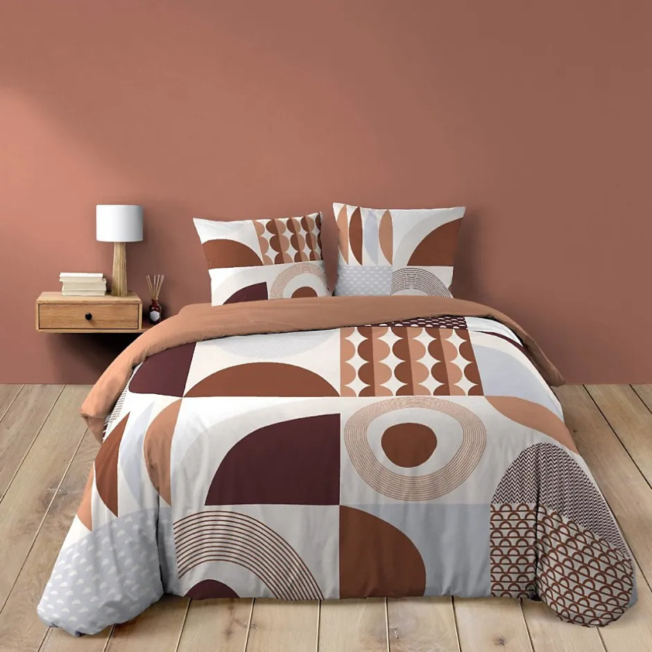 Douceur D'Intérieur Housse de couette 240x220 + 2 taies GEMMA 100% coton