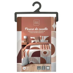 Douceur D'Intérieur Housse de couette 240x220 + 2 taies GEMMA 100% coton