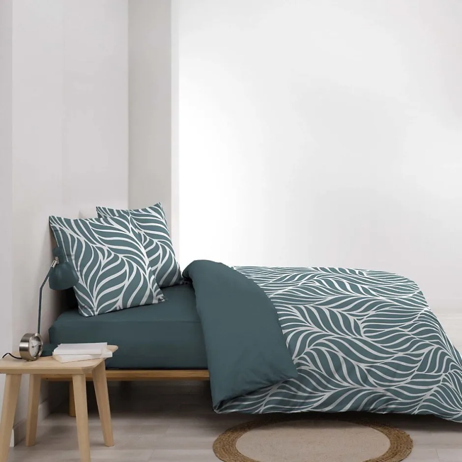Douceur D'Intérieur Housse de couette 240x220 + 2 taies 100% coton 57fils