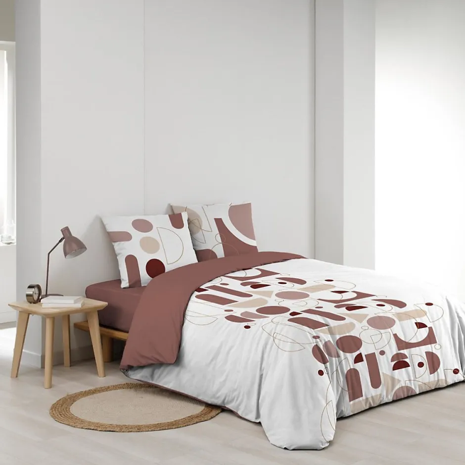 Douceur D'Intérieur Housse de couette 240x220 + 2 taies CHILIPOP ROSE 100% coton Online