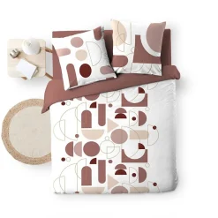 Douceur D'Intérieur Housse de couette 240x220 + 2 taies CHILIPOP ROSE 100% coton Online