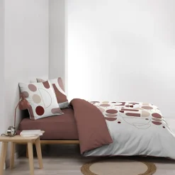 Douceur D'Intérieur Housse de couette 240x220 + 2 taies CHILIPOP ROSE 100% coton Online