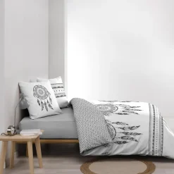 Douceur D'Intérieur Housse de couette 240x220 + 2 taies INDIAN DREAM 100% coton New