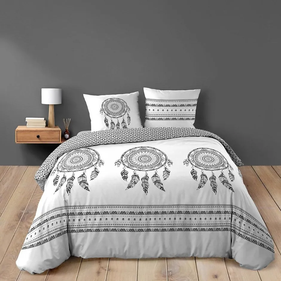 Douceur D'Intérieur Housse de couette 240x220 + 2 taies INDIAN DREAM 100% coton New