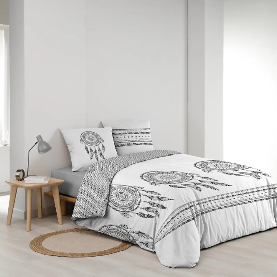 Douceur D'Intérieur Housse de couette 240x220 + 2 taies INDIAN DREAM 100% coton New