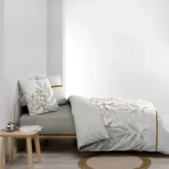 Douceur D'Intérieur Housse de couette 240x220 + 2 taies RAONI 100% coton 57fils New