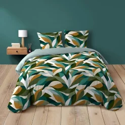 Douceur D'Intérieur Housse de couette 240x220 + 2 taies 100% coton