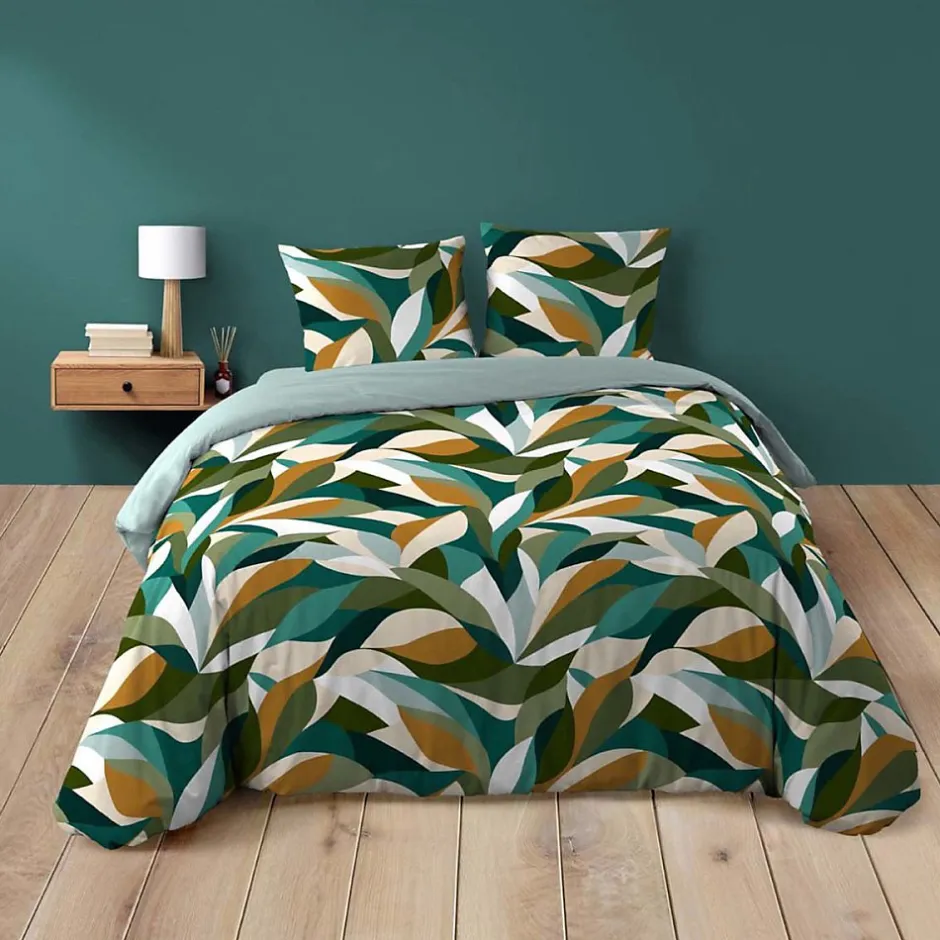 Douceur D'Intérieur Housse de couette 240x220 + 2 taies 100% coton