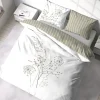 Cote Deco Housse de couette 240x220 + 2 taies SOLIFLORE 100% Coton 57 fils Clearance