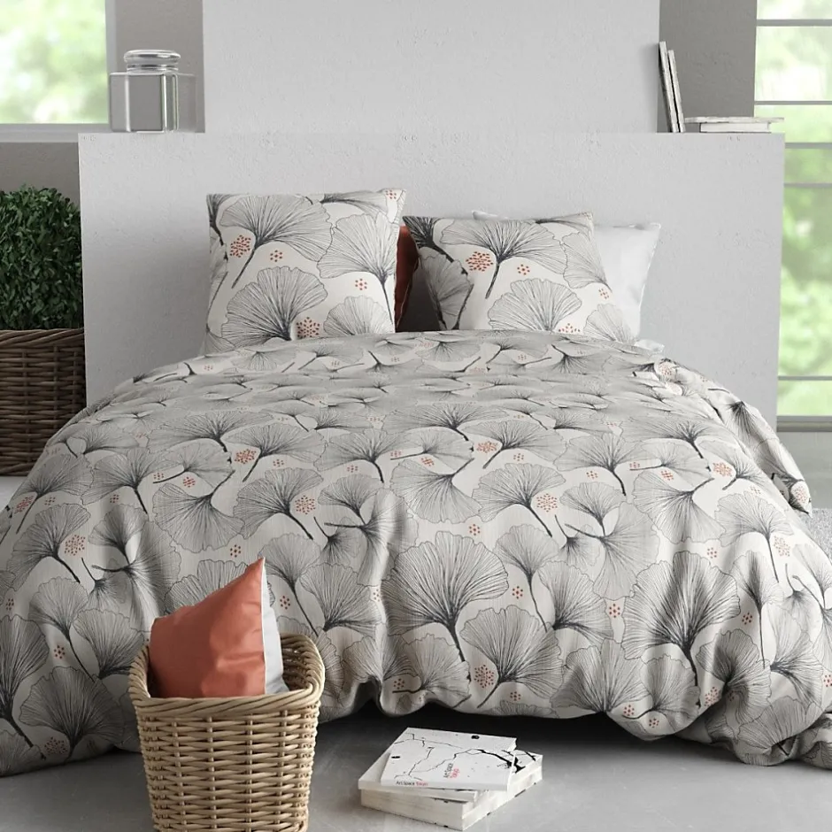 Atelier Du Coton Housse de couette 260x240 + 2 taies en coton 57 fils