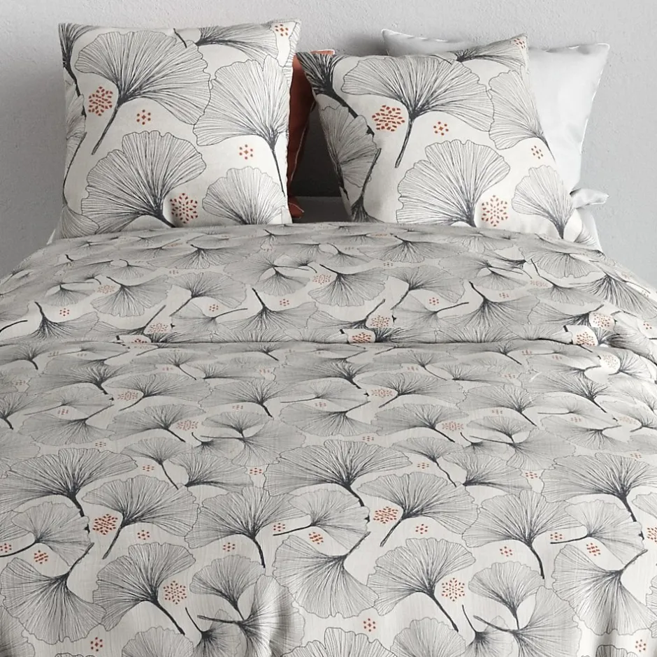 Atelier Du Coton Housse de couette 260x240 + 2 taies en coton 57 fils