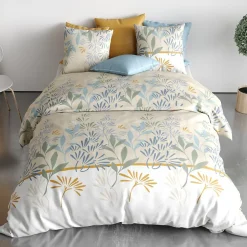 Atelier Du Coton Housse de couette 240x220 AGIL + 2 taies coton 57 fils