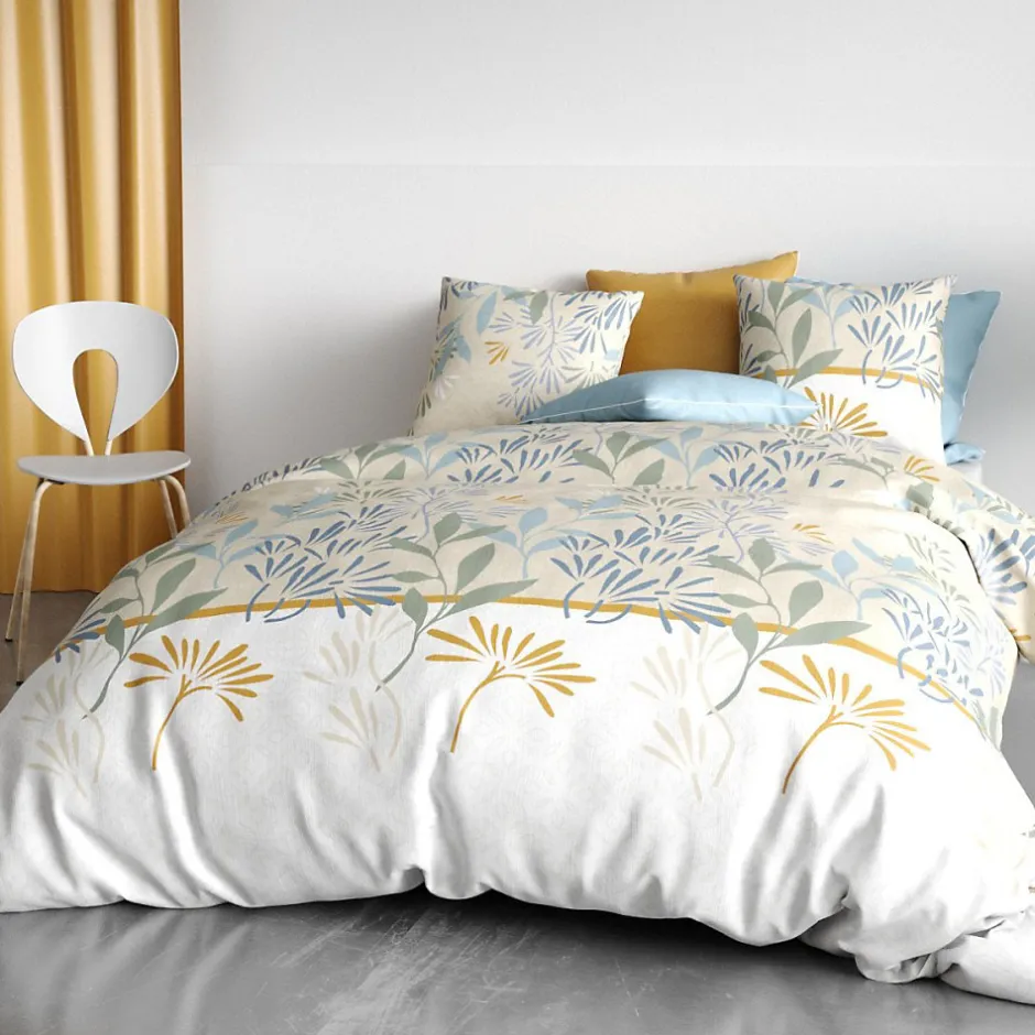 Atelier Du Coton Housse de couette 240x220 AGIL + 2 taies coton 57 fils