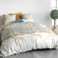 Atelier Du Coton Housse de couette 240x220 AGIL + 2 taies coton 57 fils