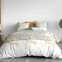 Atelier Du Coton Housse de couette 240x220 AGIL + 2 taies coton 57 fils