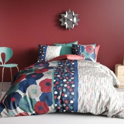 Atelier Du Coton Housse de couette 240x220 AGUEDA + 2 taies coton 57 fils Clearance