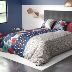 Atelier Du Coton Housse de couette 240x220 AGUEDA + 2 taies coton 57 fils Clearance
