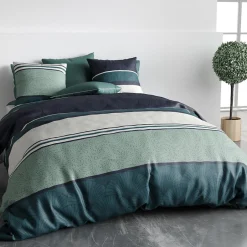 Atelier Du Coton Housse de couette 260x240 ANTIKA + 2 taies coton 57 fils Outlet
