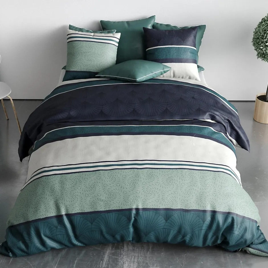 Atelier Du Coton Housse de couette 260x240 ANTIKA + 2 taies coton 57 fils Outlet