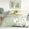 Atelier Du Coton Housse de couette 260x240 ARECA + 2 taies coton 57 fils