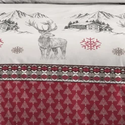 STOF Housse de couette 240x220 BAUGES + 2 taies coton 57 fils Sale