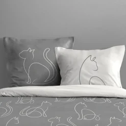 STOF Housse de couette 240x220 BERLIOZ + 2 taies coton 57 fils
