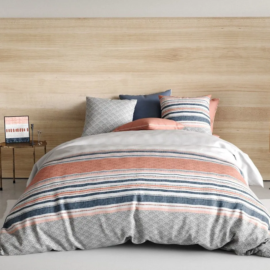 Atelier Du Coton Housse de couette 240x220 CHAKRA + 2 taies coton 57 fils Clearance