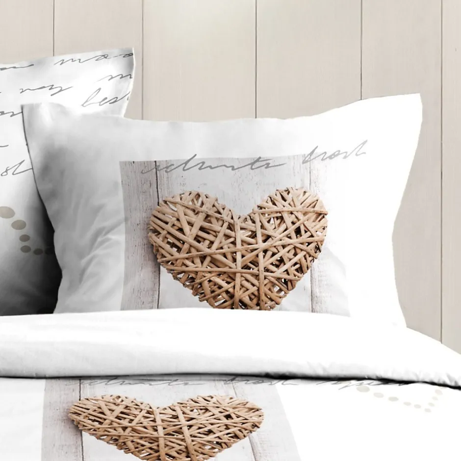 STOF Housse de couette 240x220 CHARMING + 2 taies coton 57 fils Sale