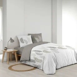 L'Effet Papillon Housse de couette 220x240 cm + 2 taies 100% coton Goyave