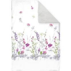 Linnea Housse de couette 140x200 cm coton PRETTY blanc