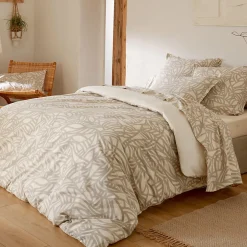 Linnea Housse de couette 260x240 cm coton lavé SERENA Beige écru